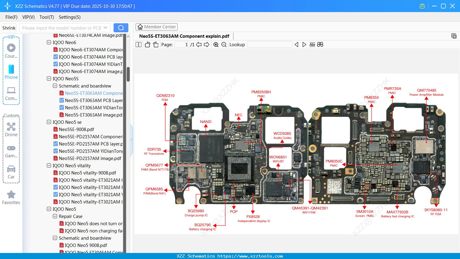 VIVO Neo5S-ET3063AM Component Explain